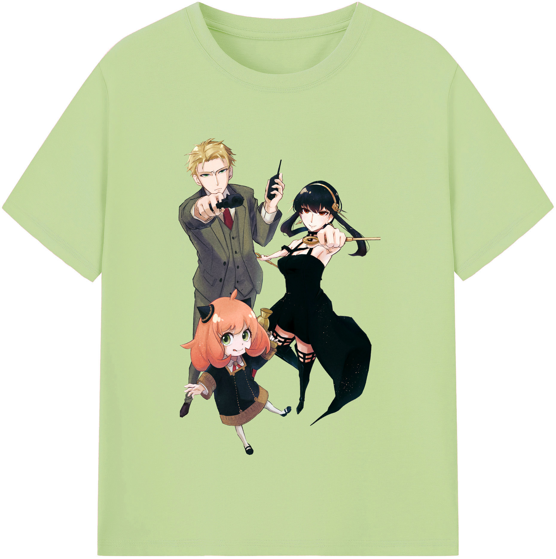 （画像用） SPY×FAMILY间谍家家酒 綿100％半袖Tシャツ（フロントプリント）